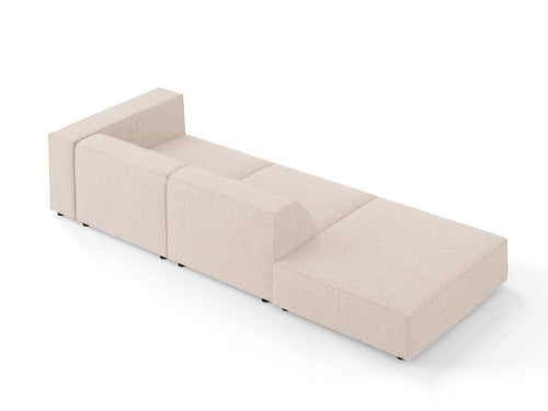 Cosmopolitan Design linker bank Arendal 4-zits, chenille, beige - 102x262x70cm