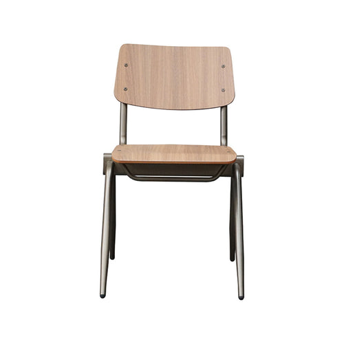 LABEL51 Eetkamerstoel Solid - Bruin Hout - Set van 2 - vtwonen shop