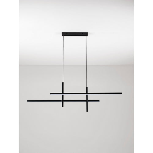 Nova Luce ANTAMA Hanglamp voor aan het plafond, Sandy Black Triac dimbare LED 40W 1200lm 3200K