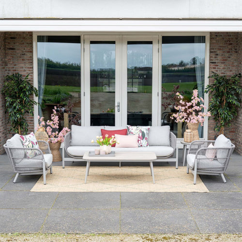 Garden Impressionsloungetafel Burela 130x70 cm - taupe-light teak look