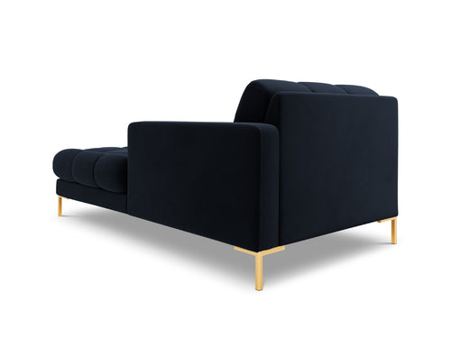 Cosmopolitan Design rechter chaise longue Bali flueel, donkerblauw - 185x102x75cm
