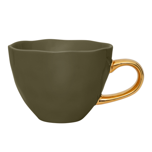 Urban Nature Culture Good Morning serviesset cappuccino/tea kopje met bord 17cm - Fir Green - 8-delig