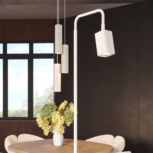 Sollux Lighting Hanglamp RAYO 1 wit - 8x8x118cm