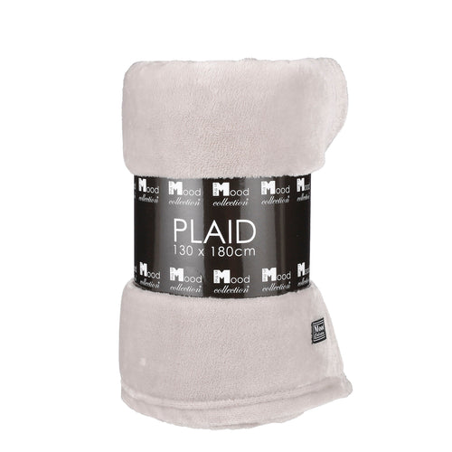 Mica Decorations Famke Fleece Plaid - L180 x B130 cm - Beige