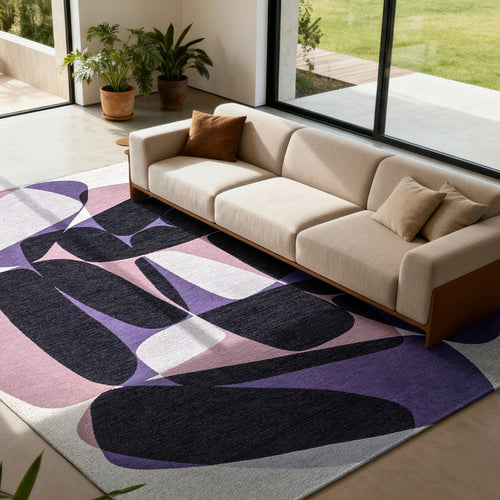 Ecorugs vloerkleed Eclipse - paars - 170x240cm