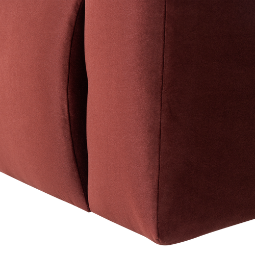 WOOOD 1-zits bank arm rechts vel. kastanjebruin Mojo Base - 74x105x97