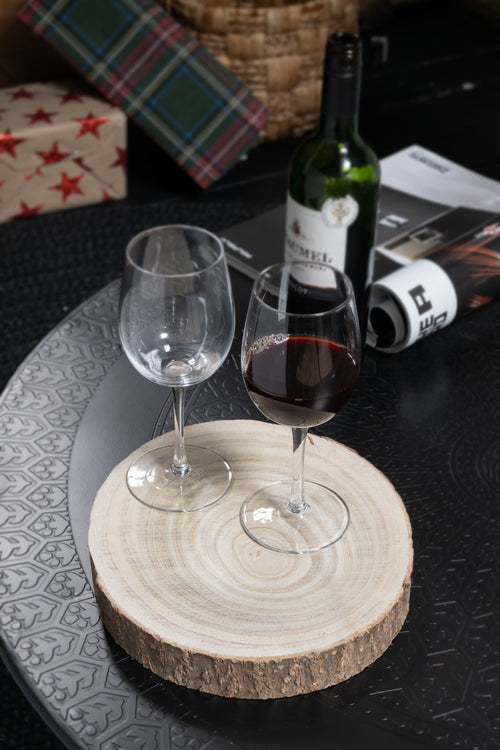 J-Line decoratief schors - schijf - hout - naturel - small