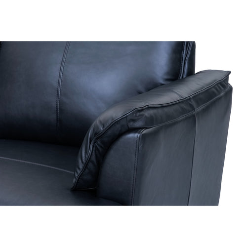 Furnhouse 2-zitsbank Soul - Zwart - Leer - 90x160x88