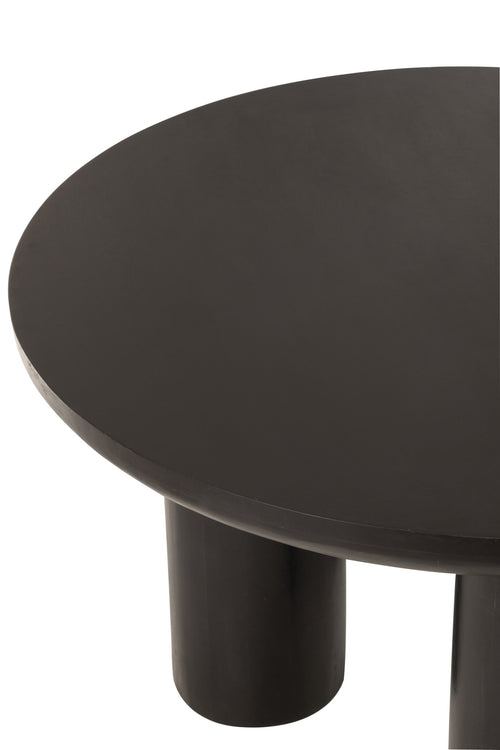 J-Line tafel Trio - mangohout - zwart