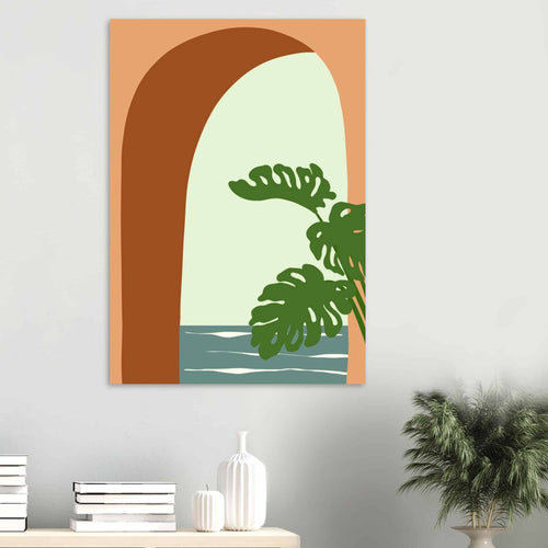 Artfulprints  Boho – Minimal oasis   poster A4 21x29.7 cm - vtwonen shop