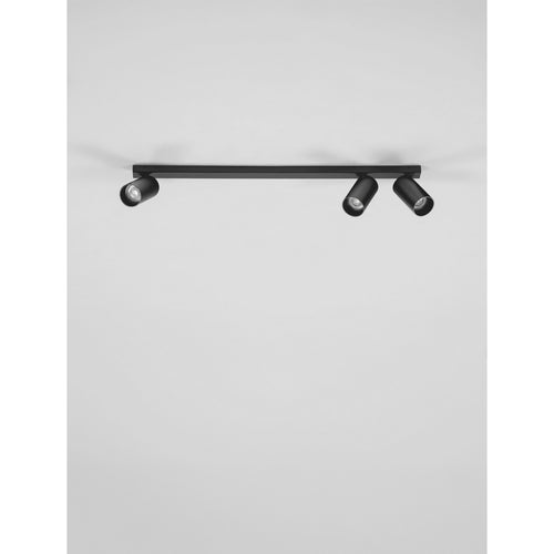 Nova Luce OSO Plafondspot met balk, zandkleurig zwart, GU10, 3x10W