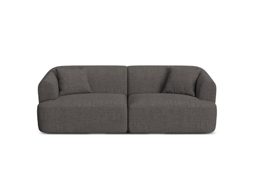Cosmopolitan Design Modulaire bank Campi 3-zits, structurele stof grijs - 90x220x70cm