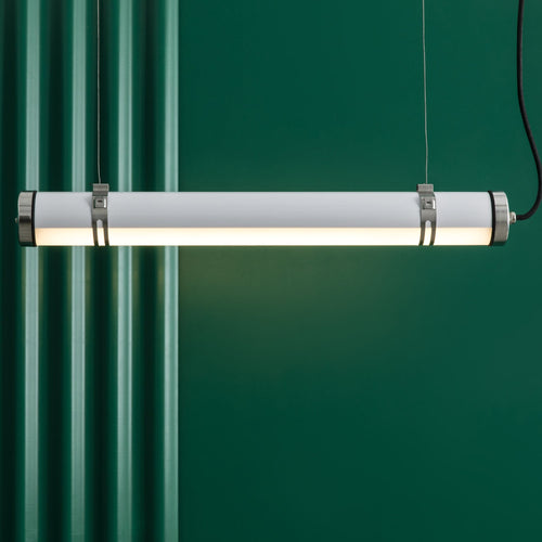 Faro Scuba 60cm Buitenplafondlamp met hanglamp, chroom, IP66 3000K