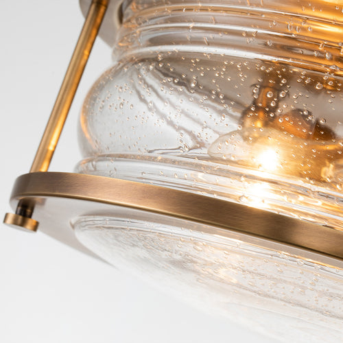Elstead Kichler Ashland Badkamer Plafondlamp Natuurlijk Messing, IP44