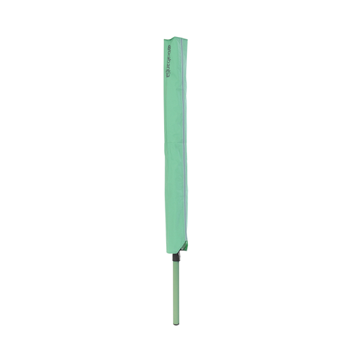 Brabantia Droogmolen Lift-O-Matic, 50 meter met metalen grondanker, doorsnede 45 mm, beschermhoes, wasknijpertasje en wasknijpers - Leaf Green