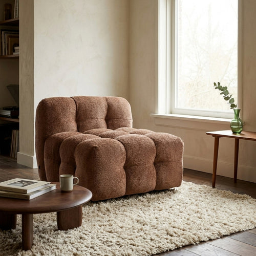 DÉJA Living Fauteuil Cillán - Cognac Stof - 95x105x74cm