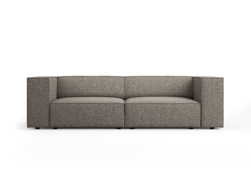 Cosmopolitan Design Bank Arendal 3-zits, chenille, grijs - 102x204x70cm