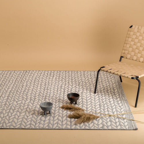 AFK Living vloerkleed  - voor binnen en buiten - grijs - 80 x 200 cm