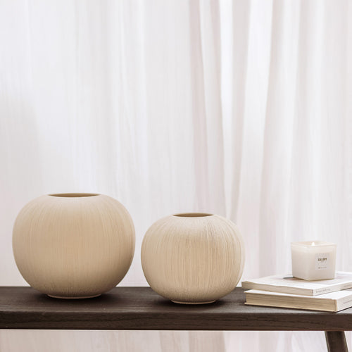 S|P Collection - Vaas 23xH19,5cm beige Vico - vtwonen shop