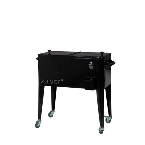 Zuiver Cooler Be Cool Koelbox/ Koelwagen Tuin Zwart - vtwonen shop