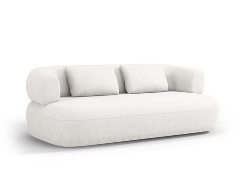 Micadoni Bank Jenny 3-zits, chenille, lichtbeige - 90x178x73cm