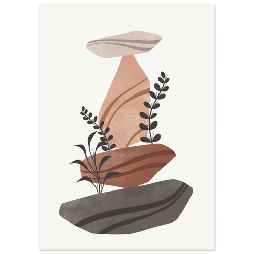 Artfulprints  Boho – Rock balance   poster 50x70 cm - vtwonen shop