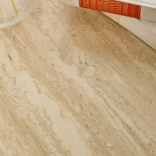 Calicosy - LENNY Set van 2 ronde salontafels - Eiken - 70x70x45,5 cm