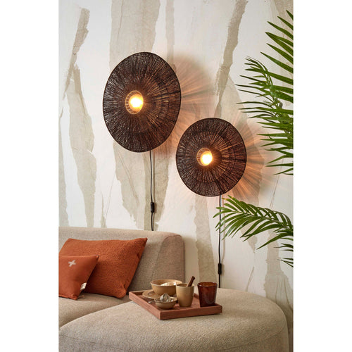 GOOD&MOJO wandlamp Iguazu - zwart - Ø40cm - vtwonen shop