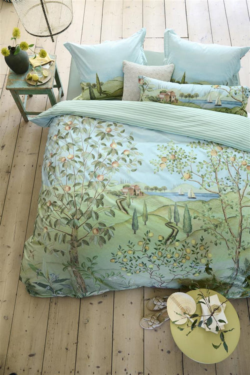 Pip Studio dekbedovertrek La Campagna - 200x200/220 cm - groen - vtwonen shop