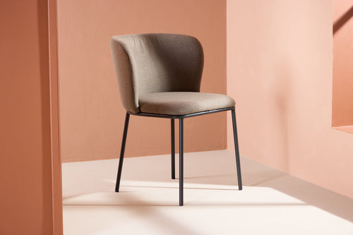 Rebellenclub Eetkamerstoel Ika - Set van 2 - Taupe - vtwonen shop