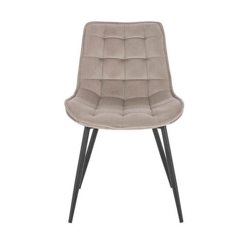 Home Deluxe gestoffeerde stoel IKALO lichtbruin Aantal: 8 - vtwonen shop