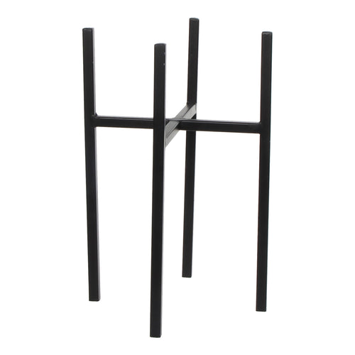 Mica Decorations Ascot Plantenstandaard - L21 x B21 x H35 cm - Metaal - Zwart - vtwonen shop