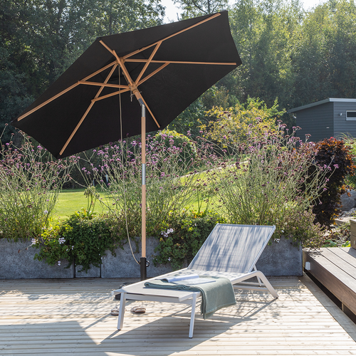 Nest outdoor Edit Parasol Ø250 cm - Zwart - vtwonen shop