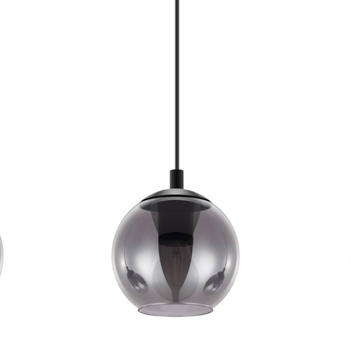 EGLO hanglamp Ariscani - e27 - 76,5 cm - zwart - rookglas - vtwonen shop