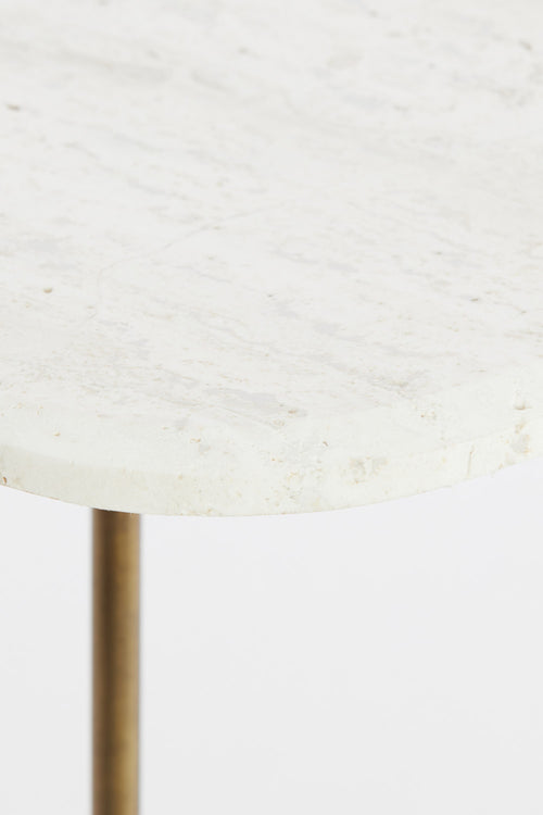 Light & Living bijzettafel GIA - Ø37.5x54 cm - wit - Set van 2 - vtwonen shop