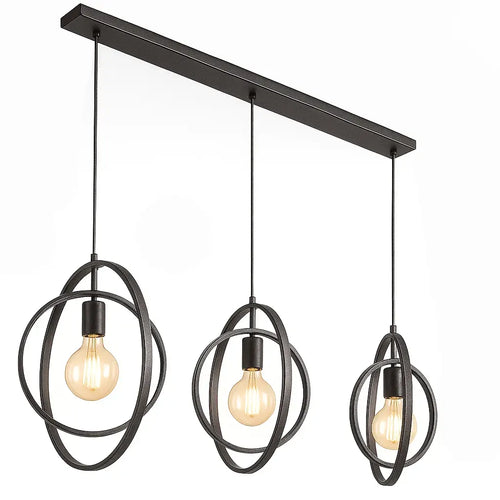 Ylumen hanglamp Turn - 3 lichts - 40  x 150   cm - zwart - vtwonen shop