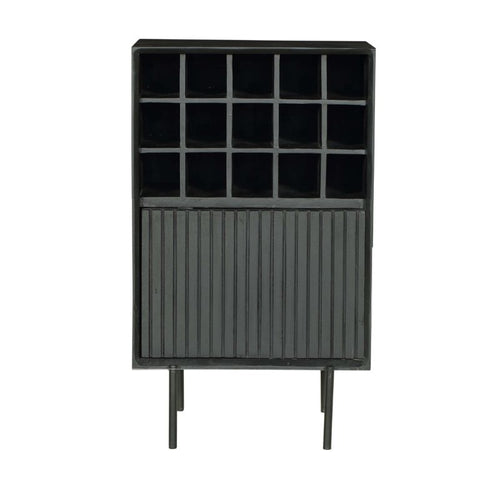 Starfurn  wijnkast Madison - zwart - 35x55x90cm