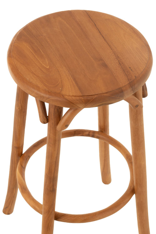 J-Line barkruk Ali - hout - naturel