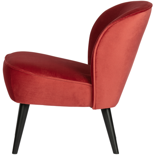 WOOOD fauteuil Sara - Polyester - Raspberry - 71x59x70 - vtwonen shop