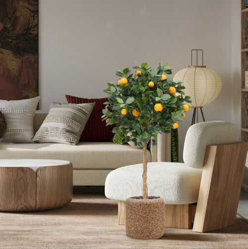 Maxifleur Sinaasappel kunstboom op stam 120cm