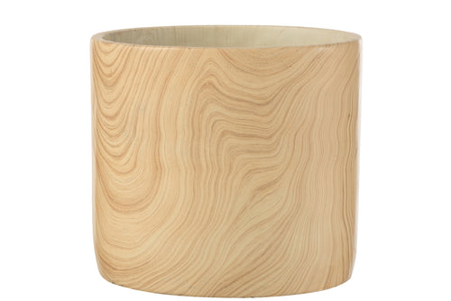 J-Line bloempot Bos - cement - beige - extra large - Ø 21.5 cm