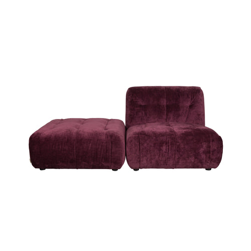 Dutchbone Giada Bank 1-zits Plum - Paars - vtwonen shop