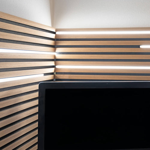 HOME DELUXE - LED-lichtstrip voor akoestisch paneel NOX - starterset XL - 4 x 80 cm - vtwonen shop