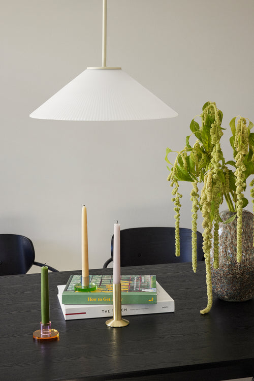 Hübsch hanglamp Solid - glas/ijzer - ø44xh34cm, e27