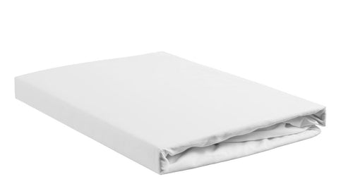 Ambiante hoeslaken Cotton Uni HL - 140x220 cm - wit