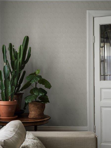 Borastapeter behang art deco motief beige - 53 cm x 10.05 m - 660281 - vtwonen shop