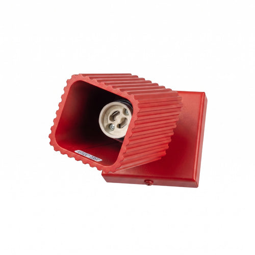 Sollux Lighting Wandlamp RAYO rood met schakelaar - 8x16x16cm