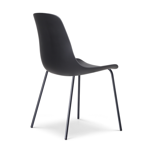 Nolon Nora-Pip Eetkamerstoelen Set van 2 - Zwart - Zwart Onderstel - vtwonen shop