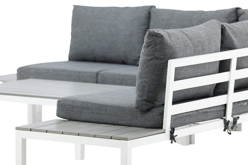 Nest outdoor Axel 2 delige tuin loungeset grijs - met zitkussens - vtwonen shop