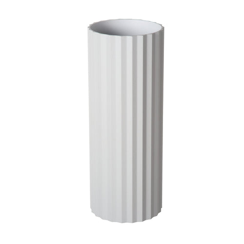 Atmooz wandlamp Ribble rond - wit - 7 x 9 x H 18 cm - GU10